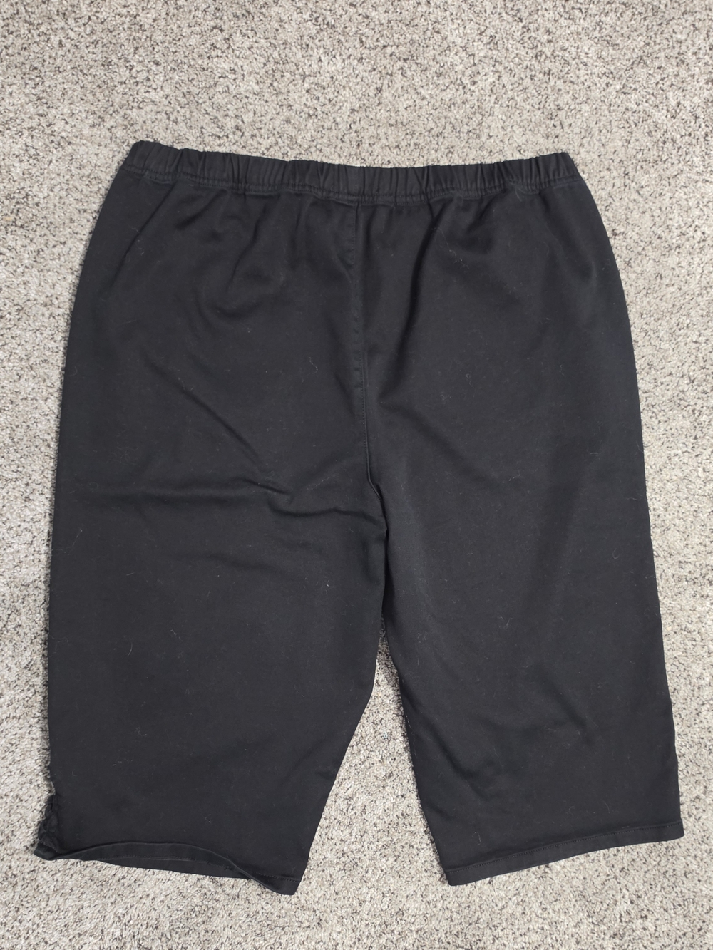 croft & barrow Black Elastic-Waist Capri Pants 2X